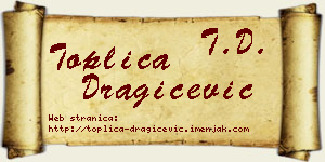 Toplica Dragičević vizit kartica